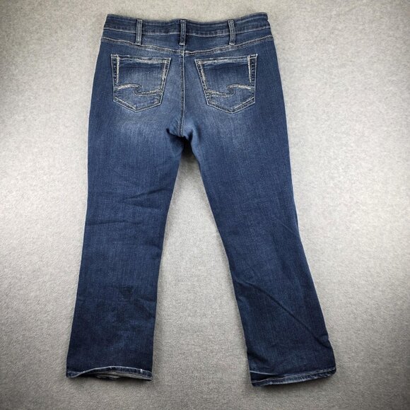 Silver Jeans Co Suki Bootcut Jeans Womens 34x31 Blue Wash Mid Rise Stretch - Picture 2 of 10
